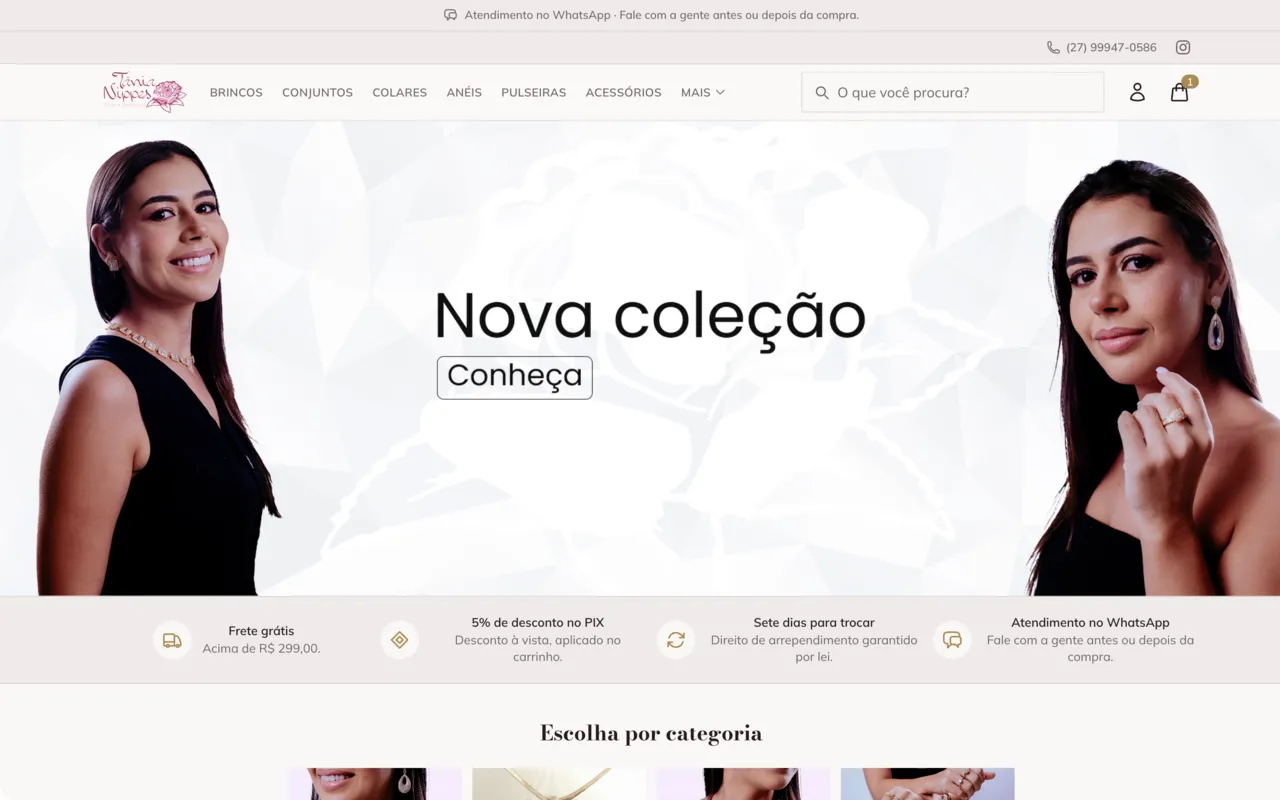 Loja Tânia Nippes, joias