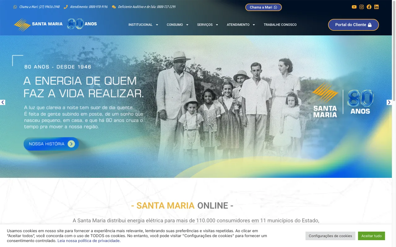 Portal do consumidor da ELFSM