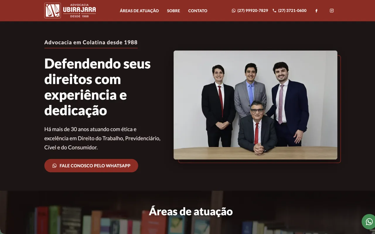 Site da Advocacia Ubirajara